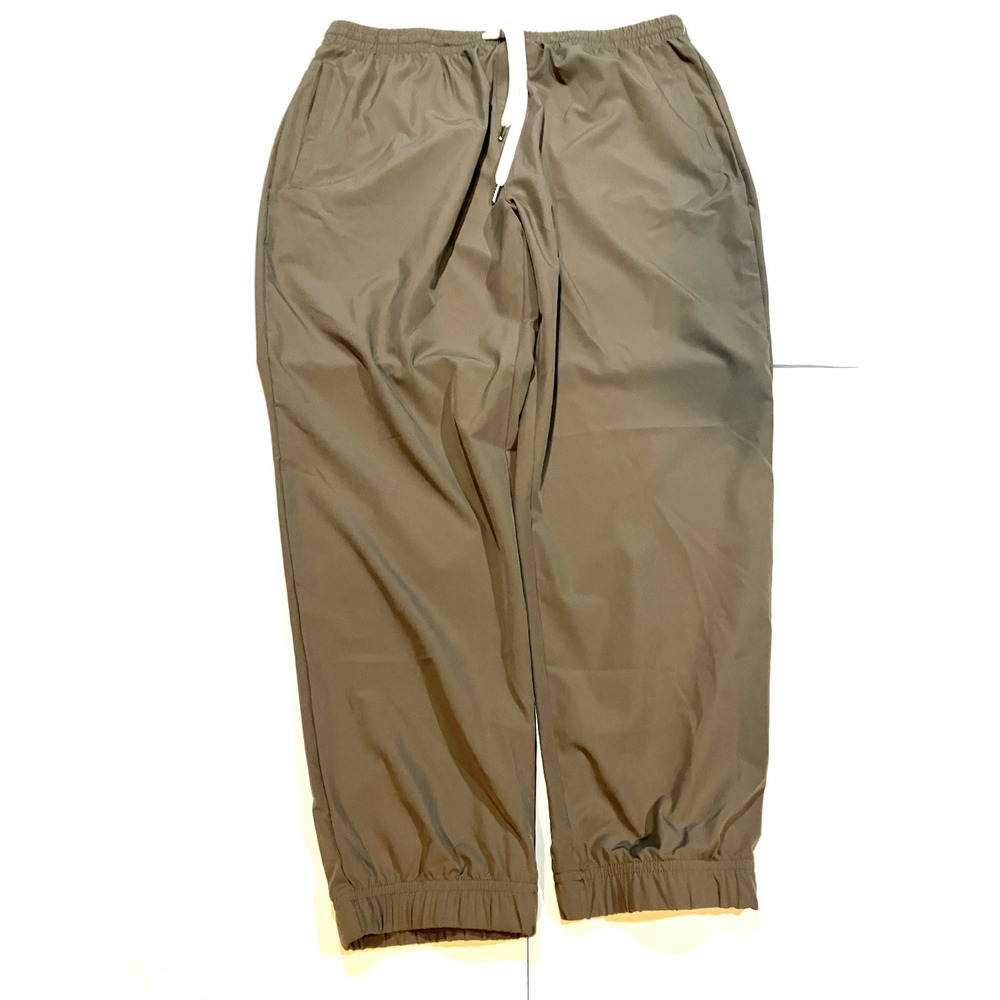 Cove USA Beige 38x28 Performance Joggers Men's Elastic Waistband Comfort Pants